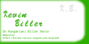 kevin biller business card